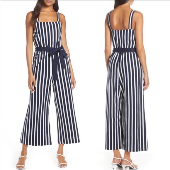 J. Crew Pants - J. Crew Knit Tie Waist Jumpsuit Striped